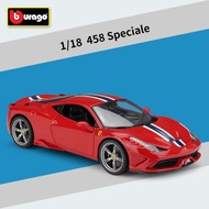YOYO Hobby YM1 B1 BUrago 1: 18 458Speciale Sports Car Simulation Alloy Car Finished Product Car Mode