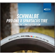 SCHWALBE PRO ONE X SPARTACUS TIRES ROAD TIRE TLE TUBELESS 700 X 28C
