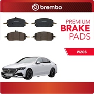 BREMBO Front Pads (L+R) - MB W206 C300, W214 E180, E200, E300, X254 GLC200, GLC300 4MATIC COUPE