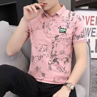 Men's POLO Shirt Fashion Summer Men's Short-sleeved T-shirt Polo Shirt Youth Korean Slim Men's Top