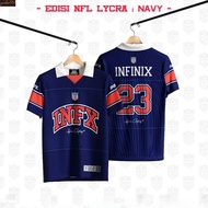 LYCRA 280 GSM Oversized Retro Streetwear Jersey - EDISI NFL NAVY 2024 sufei new original jersey Baju Tshirt Lelaki  Viral Custom Jersey