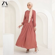 AISHA ZONE MUSLIMAH DRESS Zoella Dress Muslimah Clothing Maxi Dress Plain Nursing Jubah BARU Ironless