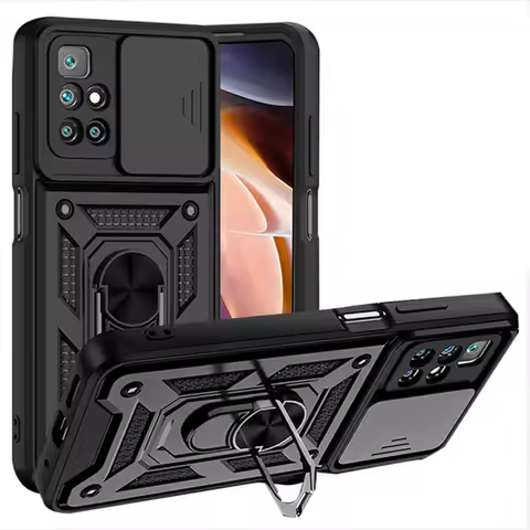 Shockproof Case For Xiaomi Redmi 10 9 9T 9A 9C NFC Push Pull Camera Protection Phone Cover Fo Redmi 