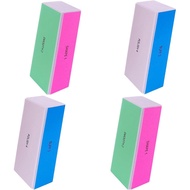 Blok Pengilap Kuku 4 Sisi (4 Keping), Blok Pengilap Kuku untuk Kuku Asli dan Akrilik, Blok Pengilap 