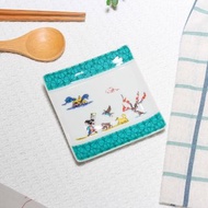 【九谷燒】青郊窯神話故事方盤-桃太郎