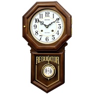 Rhythm Pendulum Wall Clock with Mechanical Gong Strike CMJ586NR06