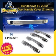 Honda Civic 11Th Gen 2022 Chrome Car Door Handle Cover Honda Civic FE 2022 accessories