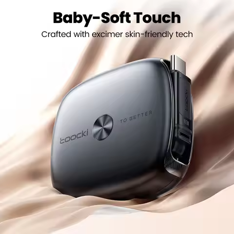 Toocki Type C Retractable Cable 100W Support SFC 3.0 Fast Charger USB C TPE Cable Mini Size For iPho