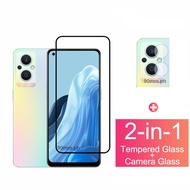 2 in 1 OPPO Reno 7Z 8Z 5G Screen Protector for OPPO Reno 8 7 6 5 4 Pro 5G Full Screen Protector Tempered Glass with Camera Protector