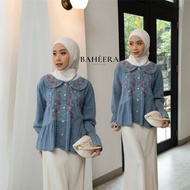 Baheera Top - Top Beautiful DenimWanita Denim Top/ Denim Blouse