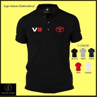 Microfiber Quick dry Jersi Jersey Polo T Shirt Logo Sulam Embroidery Toyota V8 Land Cruiser 4x4 Off 