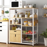 AT/💚Kitchen Storage Rack Microwave Oven Rack Floor-Standing Rack Shelf Storage Rack Bowl Rack Oven Shelf One Piece Drops