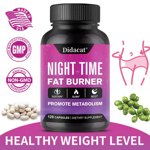 Didacat Nighttime Fat Burner - Helps Promote Metabolic Cleansing,Detoxification, Muscle Mass, Health