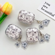 Black Floral Soft AirPods Case for AirPods 1, AirPods 2, AirPods 3, AirPods 4, AirPods Pro, AirPods 