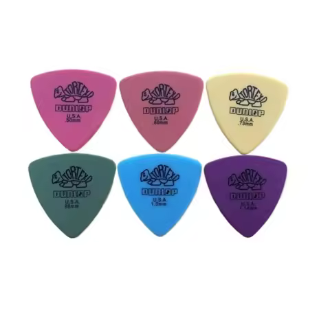 10pcs Dunlop Guitar Picks 0.5/0.6/0.73/0.88/1.0/1.14MM Electric Guitar Parts Picks Accessories 6 Kin