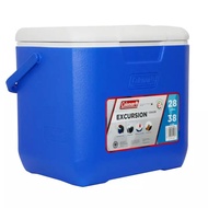 Coleman 30QT Cooler Durable Tough Heavy Duty Outdoor Coolers Box (Blue)