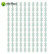 MEIHUA 100 Pcs Dollar Shape Paper Clips, Dollar Shaped Plastic-coated Metal Metal Paper Clips, Novel