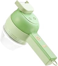 WANGCL 4 in 1 Handheld Electric Vegetable Chopper Set Cordless Garlic Mud Masher with Brush for Garl