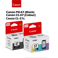 Canon PG-47 black / CL-57 colour /CL-57S colour Ink Cartridge (15ml/13ml/8ml)