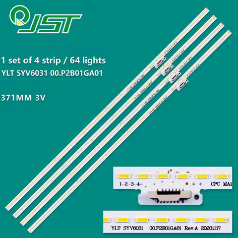4pcs/Kit LED KDL-60W840B KDL-60W850B KDL-60W855B KDL-60W855 KDL-60W858B YLT SYV6031 00.P2B01GA01 Rev