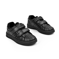 G-Max Unisex Velcro Black School Shoes for Primary | 207-01949 | Kasut Sekolah Hitam