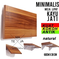Meja lipat / Meja Lapotop / Rak dinding / Meja Komputer Minimalis kayu