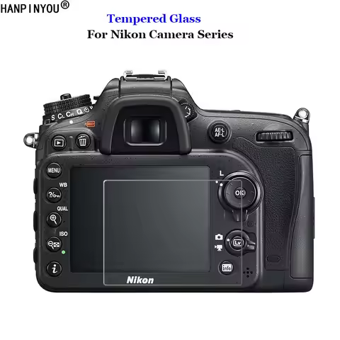 For Nikon D800 D810 D850 D7100 D7200 D750 D6 D600 D610 D5 D500 D5100 D5200 Tempered Glass 9H Camera 