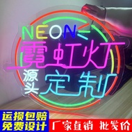 Waterproof LED Neon Light Acrylic Advertising Board Transparent Signboard Illuminated Letters Handhe