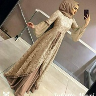 Baju Gamis Muslim Terbaru 2021 2020 Model Baju Pesta Wanita Kekinian K