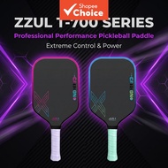 T700 Pink-Cyan Gradient X-Pattern ZZUL Pickleball Paddle Lightweight Carbon Fiber Pro Racket T700 Pa