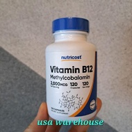 Nutricost Vitamin B12 Methylcobalamin 2000 mcg 120 capsules
