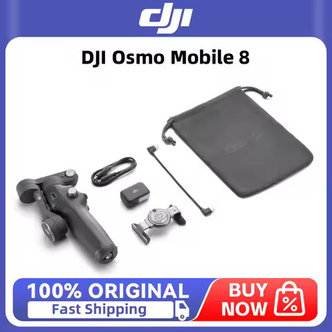 DJI Osmo Mobile 8 Flagship Intelligent Tracking Phone Gimbal Native Tracking With Integrated Audio &