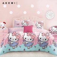 ~ 100% AKEMI HELLO KITTY FITTED BEDSHEET SET 510TC 100% Pure Cotton