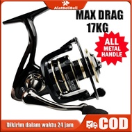 New Deals Metal Fishing Reel Nx 2000 7000 Drag 17 Kg / Iron Fishing Reel / Fish Fishing Reel