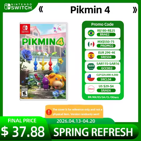 Nintendo Switch Game Deals - Pikmin 4 - Original Physical Pikmin4 Game Card In Stock Strategy Genre 