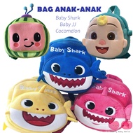 Trendy Baby Shark Backpack Cocomelon Backpack School Bag Children Bag Sekoleh Bag Anak-anak