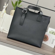 [Fishwater Boutique] High-Quality Cowhide Tote Bag Handbag 36cm Large Capacity Unisex