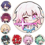 Collapse Star Railway Q Version Series Badge Exquisite Tinplate Badge Bar Merchandise Mirror Keychai