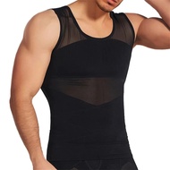 สต๊อกพร้อมส่ง) Mens Slimming Waist Trainer Weight Loss Vest Corset Vest Underwear Tummy Control Shap