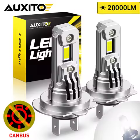 AUXITO 2Pcs Canbus Mini H7 LED Headlight Bulb Wireless 20000LM 100W Turbo LED H7 Lamp For Volkswagen