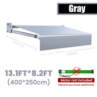 Heyman Electric awning Patio Awning Retractable Awning Sun Shade Awning Cover Outdoor Patio Canopy S