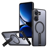 Ready to ship Honeycomb Cooling MagSafe Holder Phone Case For Xiaomi 17 Pro/Xiaomi Poco X7 Pro/Xiaom