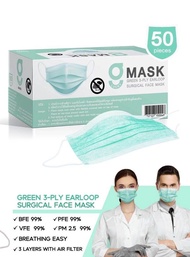 G LUCKY MASK หน้ากากอนามัยทางการแพทย์ ระดับ 2 Sugical Level 2 Face Mask 3-Layer (กล่อง บรรจุ 50 ชิ้น