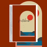 A4 160 pages 80gsm Basic Notebook / r'iq Notebook / Aesthetic Bold Cover Notebook (blank/grid/line)