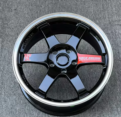 RY TE37 14 15 16 17 18 Inch 4x100 4x114.3 5x100 5x108 5x112 5x114.3 5x120 Car Alloy Racing Wheel Rim
