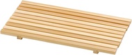 Manyo Long Square Bamboo Grain Plate, Made in Japan, 6.2 x 3.4 inches (15.8 x 8.6 cm)