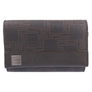 近全新登喜路（Dunhill）ブラウン黑色皮革鑰匙包，棕色和黑色，1755 [二手] 登喜路男士