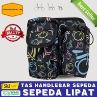 TAS HANDLEBAR AKSESORIS TEMPAT BOTOL MINUM SEPEDA LIPAT