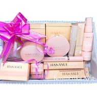 Hanasui Paket Make Up Skincare Untuk Seserahan/Hampers/Kado Pernikahan/Gratis Box Seserahan