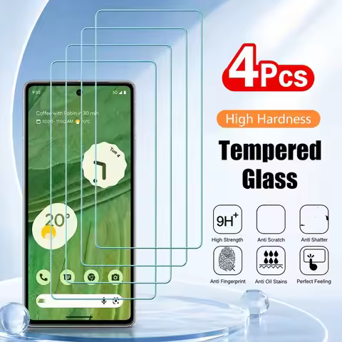 4PCS Anti-Shatter Screen Protector For Google Pixel 8 7 6 5 4 3 Tempered Glass Film For Google Pixel